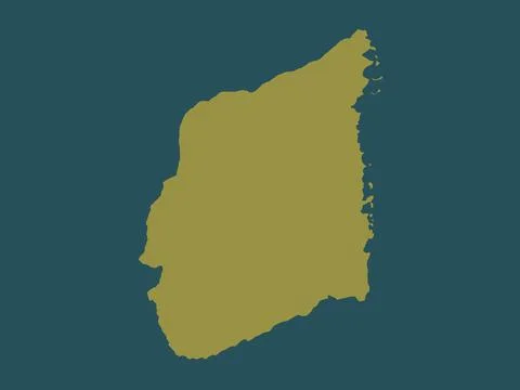 Cabo Delgado, Mozambique. Solid color shape 库存插图