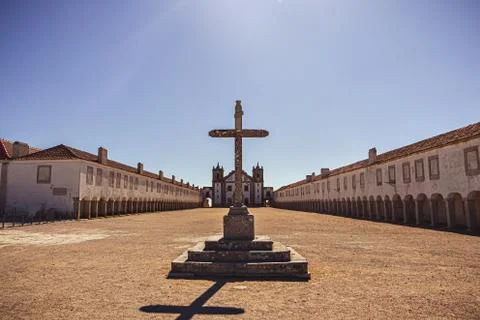 Cabo Espichel, former monastery built on the Cape, Sesimbra, Portugal Stock Photos