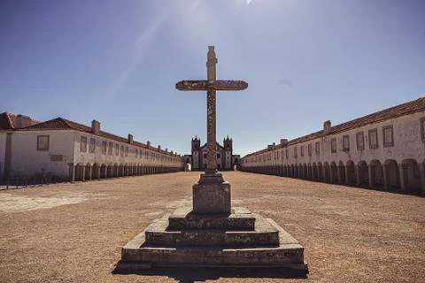 Cabo Espichel, former monastery built on the Cape, Sesimbra, Portugal Stock Photos