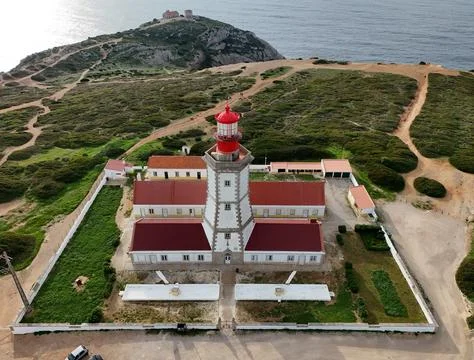 Cabo Espichel Lighthouse Stock Photos