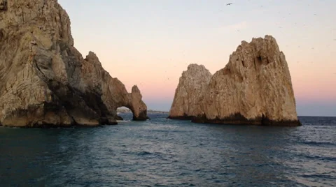 Cabo Golden Arch Stock Footage 34691552