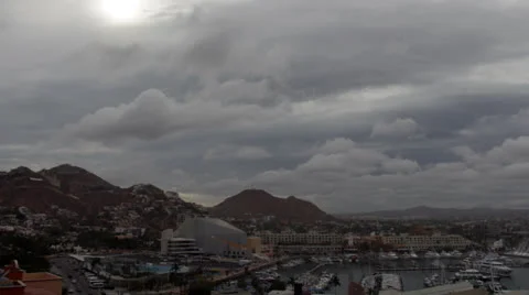 Cabo Marina Sunset time lapse Video stock 25592199