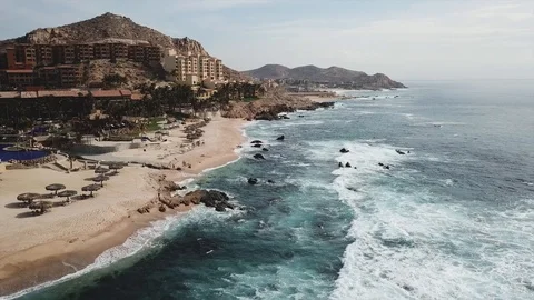 Cabo Mexico Gulf Waves Stock Footage 99150437