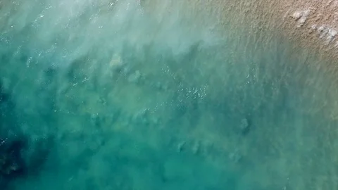 Cabo Mexico Gulf Waves Top Down Stock Footage 99150085