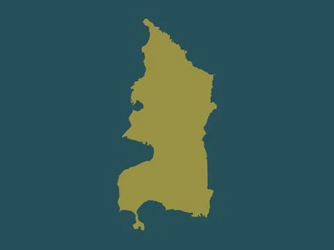 Cabo Rojo, Puerto Rico. Solid color shape Stock Illustration