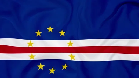 Cabo Verde Flag Background, Cabo Verde waving flag Texture background Stock Footage 283364838