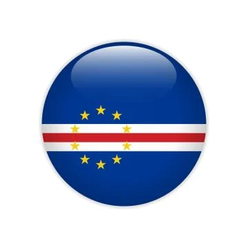 Cabo Verde flag on button Stock-Illustration
