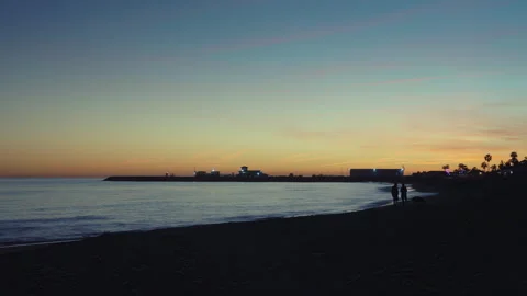Cabopino beach post sundown timelapse Video stock 311012214
