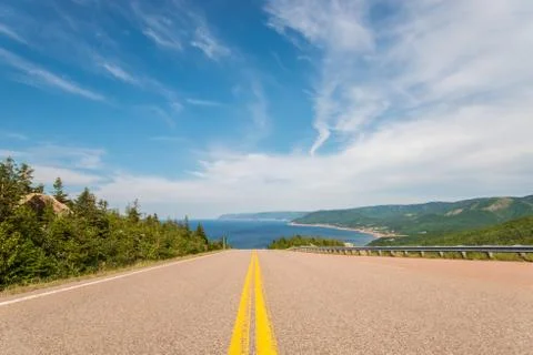 Cabot trail highway Stock Photos
