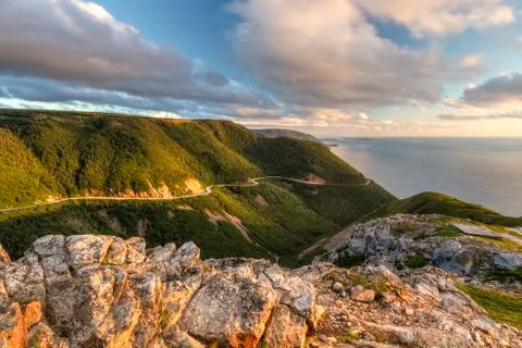Cabot Trail Sunset Stock Photos