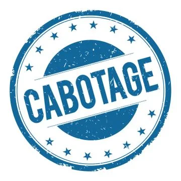 CABOTAGE stamp sign Stock Illustration