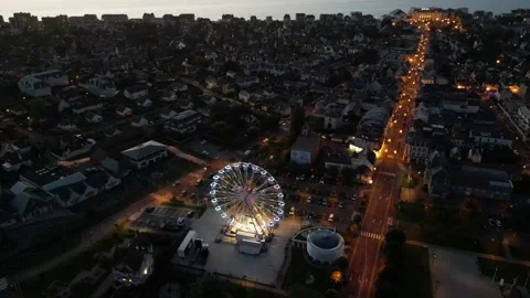 Cabourg by night Stock Footage 199095709