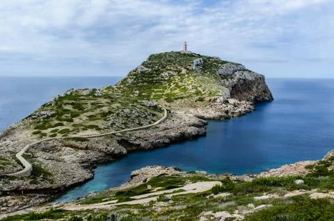 Cabrera island lighthouse Stock Photos