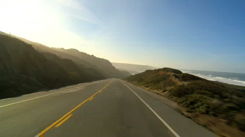 Cabrillo highway Stock Footage 309558