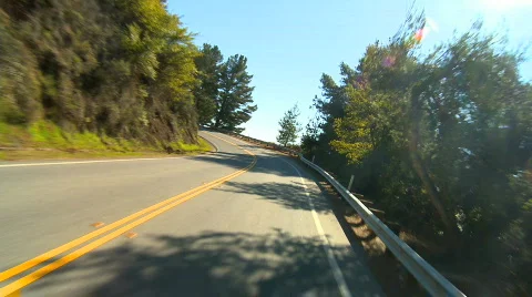 Cabrillo highway Stock Footage