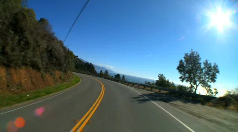 Cabrillo highway Video stock 309582