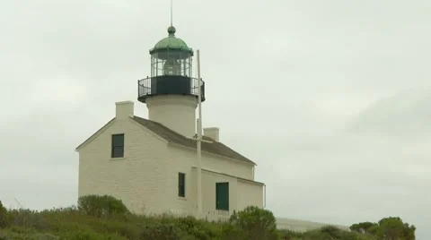 Cabrillo lighthouse 3 Stock Footage 10861280