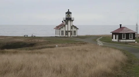 Cabrillo lighthouse Stock Footage