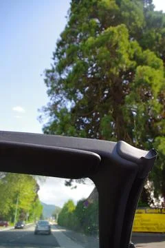 Cabriolet car interior Foto stock