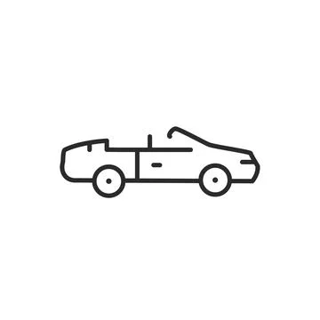 Cabriolet Icon Stock Illustration