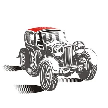 Cabriolet Stock Illustration