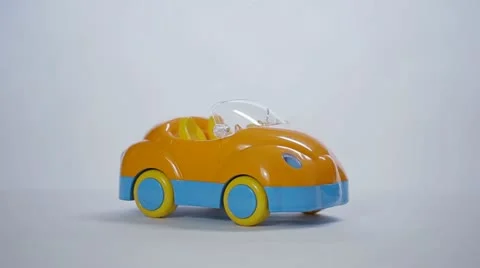 Cabriolet toy car Stock Footage 12653081