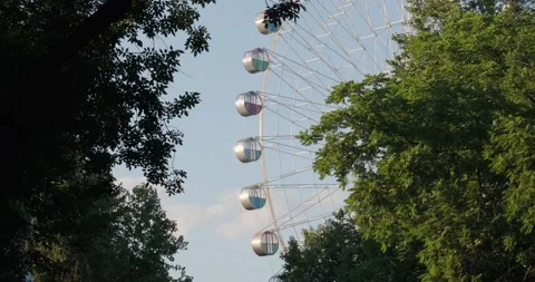 Cabs on the Ferris wheel Stock Footage 133724497