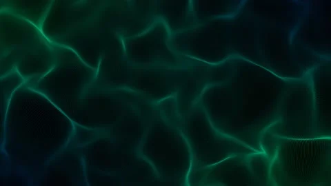 Cabstract digital particle wave tech background Stock Footage 214137631