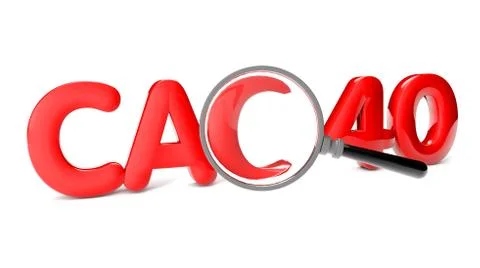 Cac 40 Stock Illustration