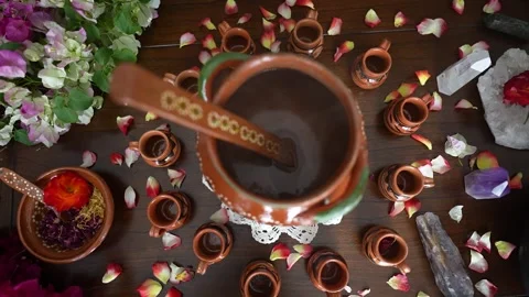 Cacao ceremony Stock Footage 276143818