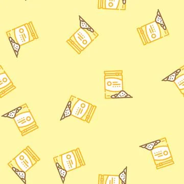 Cacao chocolate candy food vector seamless pattern Stock Illustration