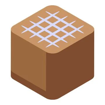 Cacao icon isometric vector. Chocolate festival Stock Illustration