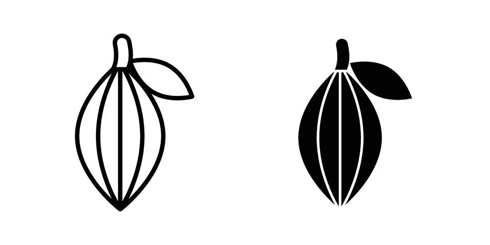 Cacao Icon set. Vector EPS 10 イラスト素材