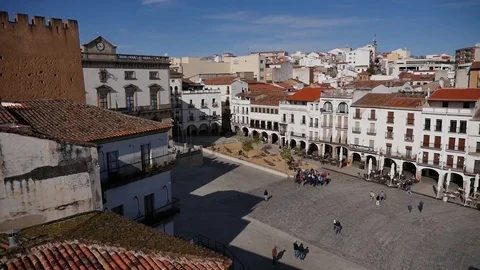 Caceres Square Video stock 85763709