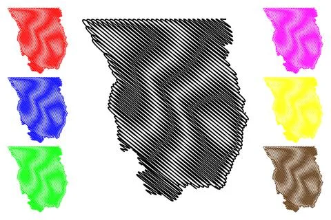 Cache County, State of Utah (U.S. county, United States of America, USA, U.S. Stock Illustration