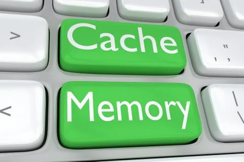 Cache Memory concept Stock Illustration