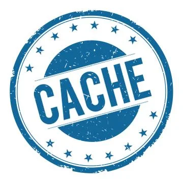 CACHE stamp sign Stock Illustration