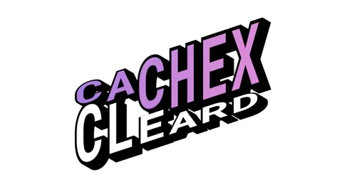 CACHEX vs CLEARD, 3D Text Animation in Isometric View with Opposite Word Motion Stock Footage 314263344