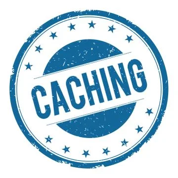 CACHING stamp sign Illustrazione stock
