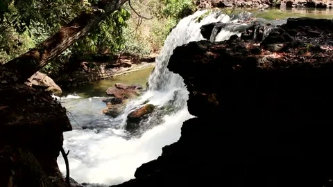 Cachoeira Prata in Chapada do Mesas Stock Footage 161272973