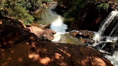 Cachoeira Prata in Chapada do Mesas Stock Footage 161273811