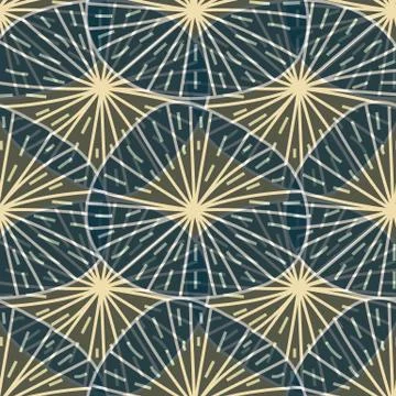 Cacti inspired abstract seamless vector pattern texture Stock Illustration