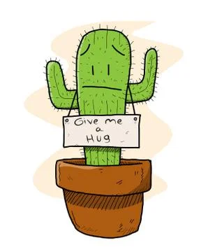 Cactus Cartoon Stock Illustration