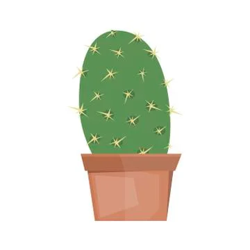 Cactus desert plant vector Stock Illustration