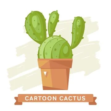 Cactus flower, isolated. Stock Illustration