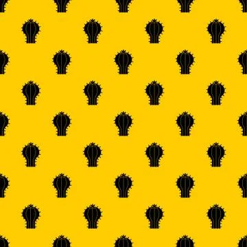 Cactus with flower pattern Illustrazione stock