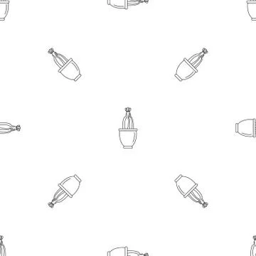 Cactus flower pattern seamless Illustrazione stock