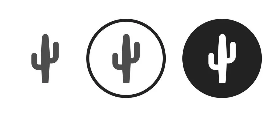 Cactus icon . web icon set .vector illustration Stock Illustration