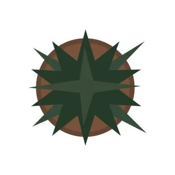 Cactus icon on a white background. Vector illustration Stock Illustration