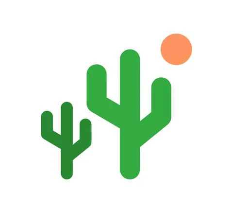 Cactus logo vector design template Stock Illustration